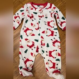 Carter's Just One You My First Christmas Santa Footie Pajama